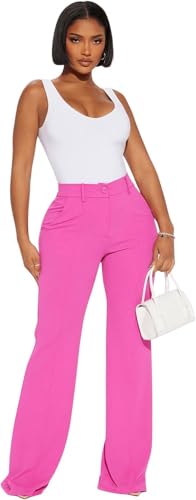 Women Stretchy Work Pants High Waisted Wrinkle Free Dressy Pants Business Casual Trousers 2025
