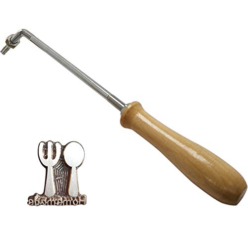 Da Jia Tinton Life Creative Cake/Wood/Leather Branding Stamping Embossing Soldering Iron with Stamp(Flame-Treated Rod,Spoon and Fork)