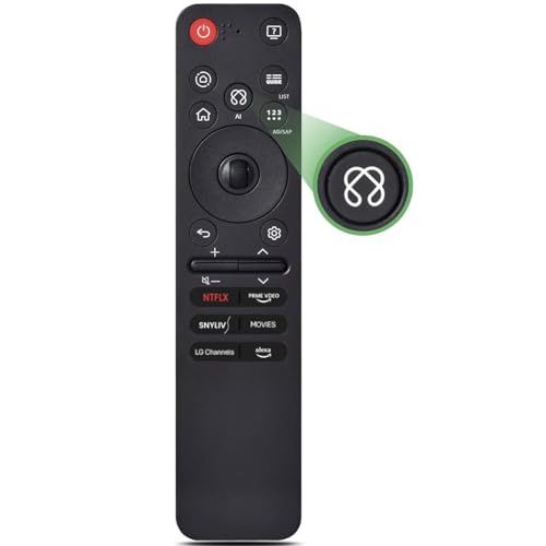 Image of BLACKSHEEP LG Original AI Magic Remote Control (MR25GA) for All LG TVs: OLED, QNED, UHD, LED, LCD with AI, Pointer and Alexa Voice - Only for 2025 Models and Above (NOT Below 2025 Models)