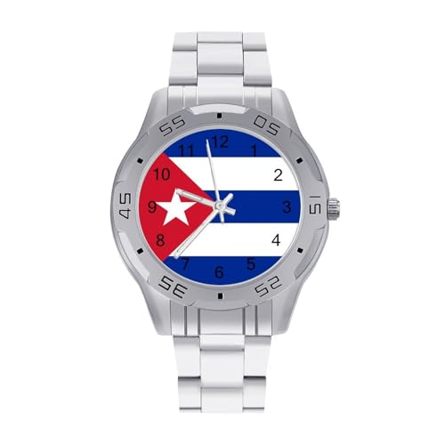 Reloj analógico de cuarzo con correa de acero inoxidable para hombre, diseño...