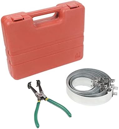 MOTOCOCHE Auto Piston Ring Compressor Set 15PCS with Pliers and 14 Bands (62-145mm/2.44-5.71in), Removal Tool Kit for Repair Cars Trucks Engine