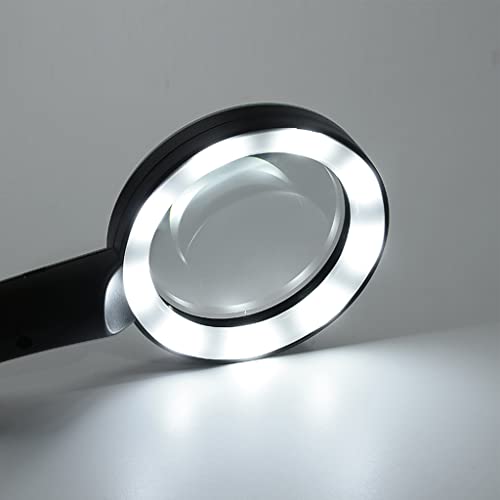 Loupe portative HD 75 mm éclairage LED USB pour identification précise - 3