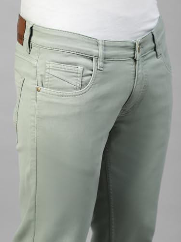 Image of Allen Cooper Regular Comfortable Mid Rise Denim Jeans for Men