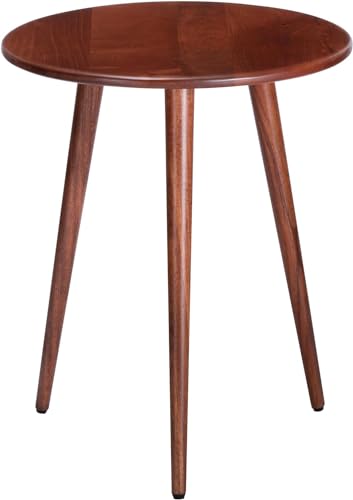 Side Table – Konak End Table. Exclusively Designed Hand-Crafted Small Nightstand. Solid Wood Round End Table. Bedrooms, Living Rooms and Home Office (Brown) Side Table – Konak End Table. Exclusively Designed Hand-Crafted Small Nightstand. Solid Wood Round End Table. Bedrooms, Living Rooms and Home Office (Brown)