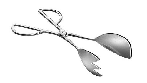 American Metalcraft TONG2 - Pinzas para ensalada (acero inoxidable, 3 pines)