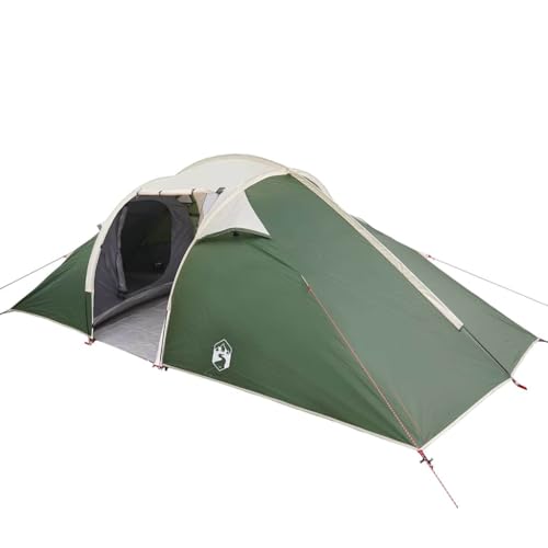 vidaXL Tent with Roof Other with Air Vent Green and Black 510 x 240 x 156 cm Polyester