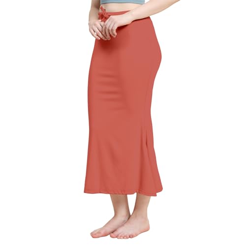 Image of Amazon Brand - Anarva Women Cotton Blended Saree Shapewear Regular Petticoat Skirt For Saree