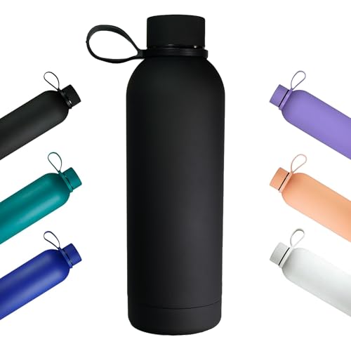 Botella Agua Acero Inoxidable 500 ml – Botella Térmica Reutilizable sin BPA – Aislamiento Doble al Vacío – Hermética y Antifugas – Termo Deportivo para Niños y Adultos
