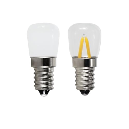 Bombilla LED E14 T22 de 1,5W: filamento COB en cristal transparente blanco cálido 3