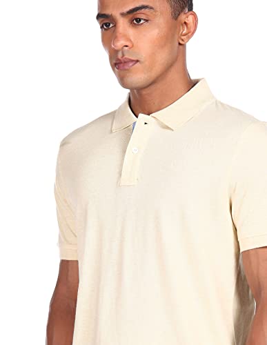 Image of Arrow Sports Men's Sandal Short Sleeve Solid Regular Fit Polo Shirt