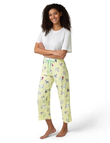 Image of HUE Women's Summer Vacation Pajama Separates, Soft, Whimsical Print Pjs with Tropical Beach Themes, Flip Flops, Cocktails