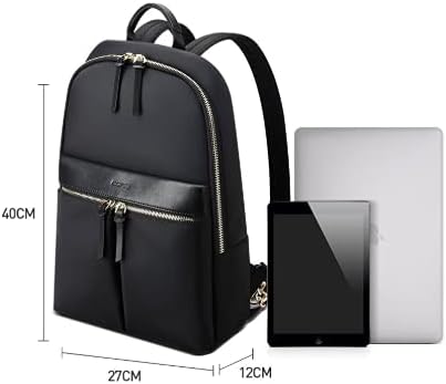 Luxury Style waterproof Leather & Microfibre Women's Business Backpack and Easy Daypack 14" Laptop Backpack B6921