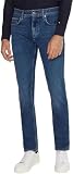 Tommy Hilfiger Herren Jeans Straight Denton Stretch, Blau (Elkins Indigo), 38W / 34L