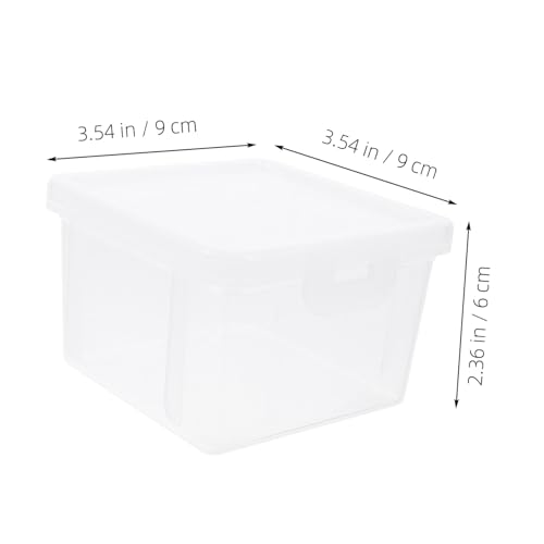 Caja transparente para almacenamiento de monedas 2 piezas miniatura 2