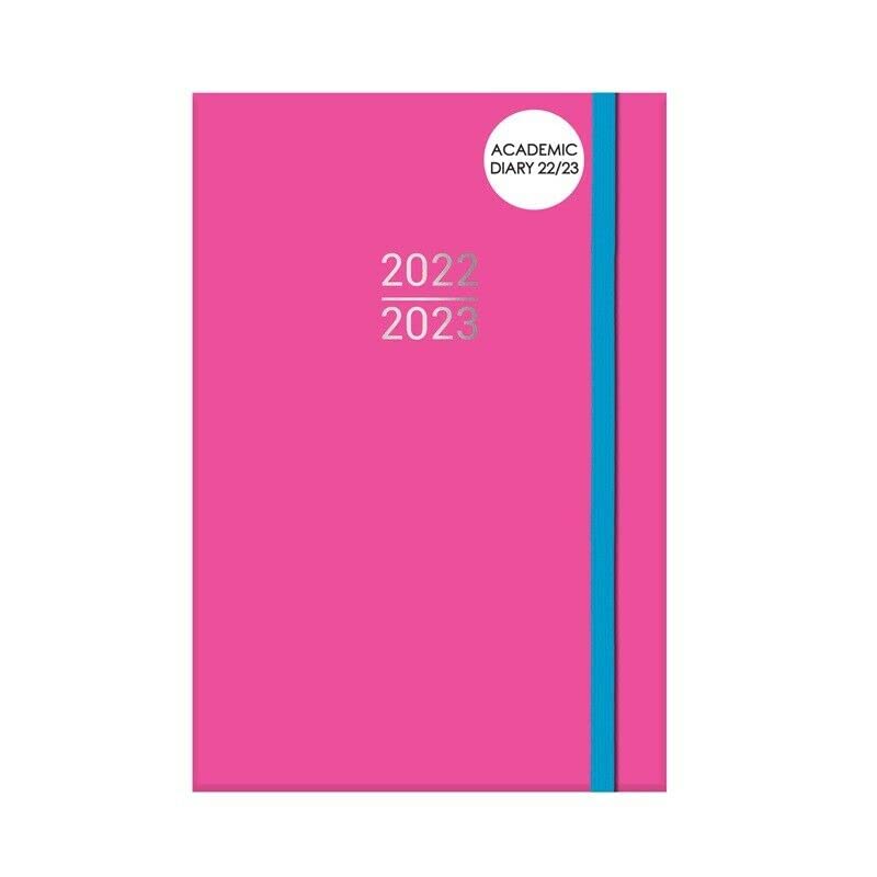 Buy QDS A5 Academic Diary 20222023 Day a Page Mid Year Hardback