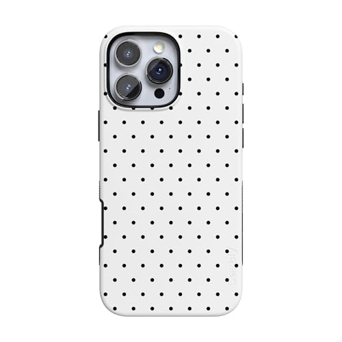 Casely iPhone 16 Pro Max Case | On the Dot | White Polka Dot | Bold Protective Design | Compatible with MagSafe by Casely - Used condition - US$29.96