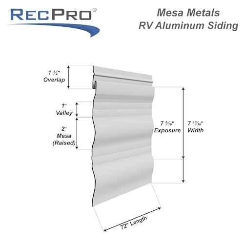 image for RecPro Mesa Metal Aluminum RV & Trailer Siding 8