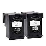 4x Cartuccia di Inchiostro Compatibile 302 Per Officejet 3830 3831 3832 3833 3834 4650 4652 4657 Forniture Per Stampanti(2 Black)