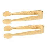 Motif élégant : le design élégant du motif ajoute une touche de sophistication, ce qui rend ces pinces adaptées à toutes les occasions, pelles à glace pour seau à glace, pinces pour seau à glace