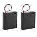 uxcell 2 Pcs 4 x AA 6V Battery Holder Case Wired ON/OFF Switch w Cover