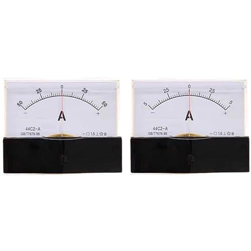 Ampèremètre CC bidirectionnel 44C2 3A à aiguille analogique pour mesure de courant continu