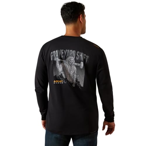 Ariat Mens Rebar Workman Graveyard T-Shirt2