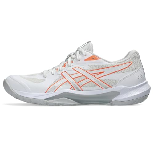 ASICS ���f�B�[�X Gel-Tactic 13 �o���[�{�[���V���[�Y, �z���C�g/�r�r�b�h�R�[�����B, 24.0 cm