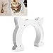 Honio Cat Door, ABS Material Dog Gate for Interior Exterior for Window for Household Doors (White)
