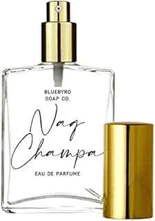 Bluebyrd Soap Co. Nag Champa Perfume 2 oz. | Incense Scented Cologne | Freshly Made Clean Fragrances for Women & Men | Phthalate Free, Vegan, Cruelty Free (Nag Champa, 2 oz)