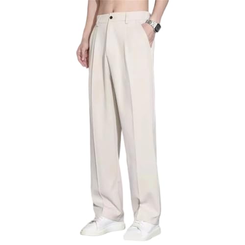Pantalones holgados de hombre corte recto que solucionan la rigidez en la oficina