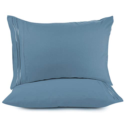 Nestl Bedding Soft Pillow Case Set of 2 - Double Brushed Microfiber Hypoallergenic