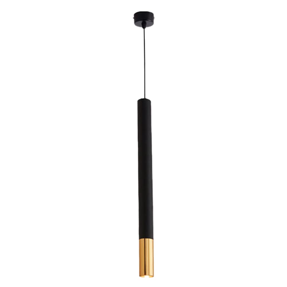 Suspension cylindre LED tube long lustre de plafond moderne 30cm lumière chaude