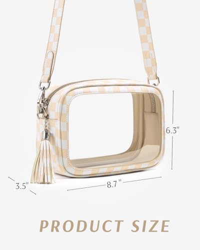 Image of Unilily Clear Bag for Stadium Events, Clear Purse Stadium Approved Crossbody Bag for Concerts Sports Festivals Events Women