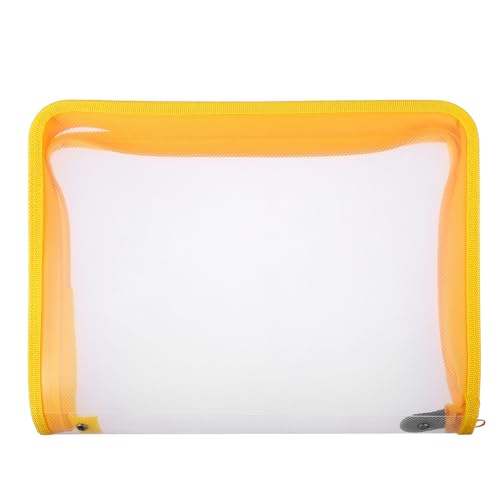 SEWOART Bolsa de Archivo con Cremallera Transparente Carpeta Organizadora Portátil para Documentos y Papeles de Oficina Funda Protectora Ligera y Resistente para Almacenamiento Seguro