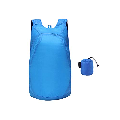 OUZHOU Mochila plegable impermeable de viaje de 20 l mochila al aire libre unisex paquete de día plegable mochila de camping para hombres y mujeres deportes al aire libre escalada ciclismo compras Cover