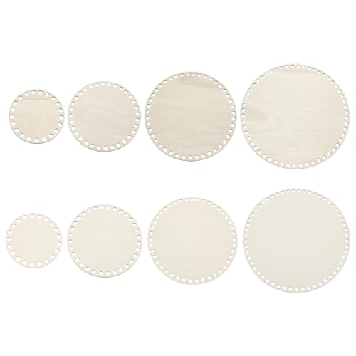 Base ronde en bois de 10 à 25 cm pour fond de panier crochet PATIKIL