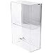 Plymor Clear Acrylic Sliding Back Locking Display Case (Mirrored), 1 Shelf, 15.75