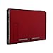 eXtremeRate Soft Touch Grip Red Console Back Plate DIY Replacement Housing Shell Case for Nintendo Switch Console with Kickstand - JoyCon Shell NOT Included