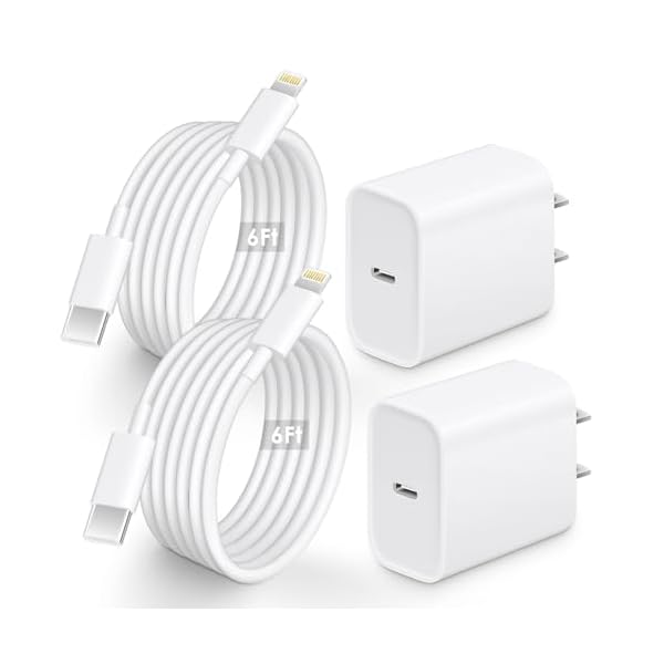 AISNI for I Phone 13 14 Fast Charger, 2 Pack 20W PD I Phone Charger Fast Charging USB C Wall Charger with 6FT USB C Cable Compatible with iP14 13 12 11 Pro Max,14 Plus,XR,XSMAX