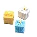 PROKTH Christmas Candle Molds DIY Silicone Candle Mold Cuboid Shape Moulds with Embossed,for Candles Soaps Chocolates Puddings Color Random
