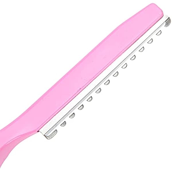 Yinhing Professional Stainless Steel Hair Thinning Knife Multifunctional Hair Trimming Tool Fringe Styling Tool Beard Shearing Golden Pink PINK