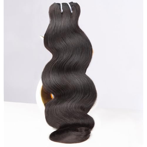 MLIP Raw Indian Human Hair Body Wave Single Bundles, 3X Longer Lifespan,100% Unprocessed Raw Hair, No Tangle & Shedding, Silky Soft After Multiple Washes, Natural Color 18 Inches