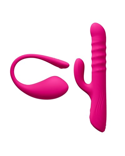 Vibromasseur point G connecté Lovense rabbit et œuf vibrant