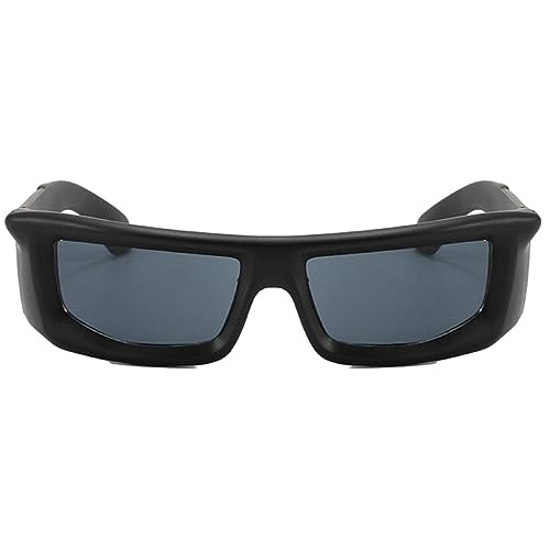 Y2K Sports Sunglases for Women Men Vintage Silver Mirrored Square Shades Eyewear Unisex Party Lady Sun Glasses UV4002