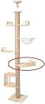 SHENGOCASE 2-Pack Pièces de rechange de tour d'arbre de chat, perchoir, marche et compléments de plate-forme pour plancher à arbre de chat de plafond, 13.4" x 13.4