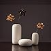 DYOYO 3-teiliges Set Vase aus gebürsteter Keramik, verwendet in ländlichen modernen Bauernhäusern, Wohnzimmer, Regal, Tisch, Bücherregal, Kaminsims