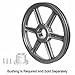 Browning 1H3V36 Split Taper Sheave, Cast Iron, 1 Groove, 3V Belt, Uses H Bushing