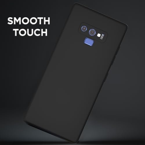 Image of Outlouders Back Cover for Samsung Galaxy Note 9 | Camera Protection | Durable Soft Matte Silicone Bumper Case (Black)