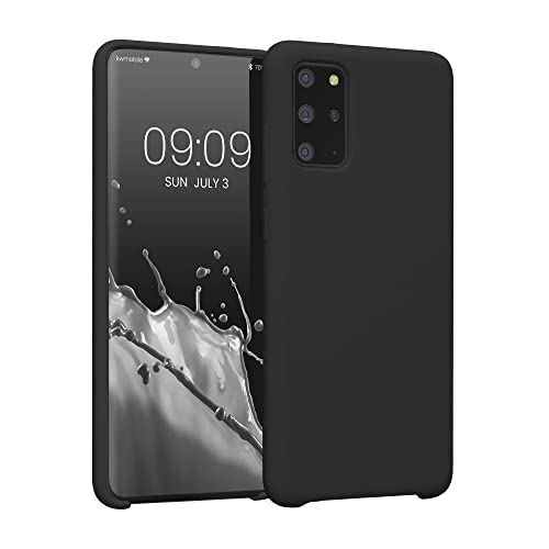 kwmobile Case for Samsung Galaxy S20 Plus Case - Soft Cover - Shockproof Silicone - Wireless Charging Black