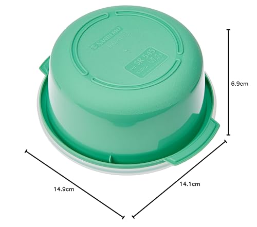 Conjunto de 3 Potes Plásticos de 530 ml, Três Cores, LInha Vac Freezer, Sanremo